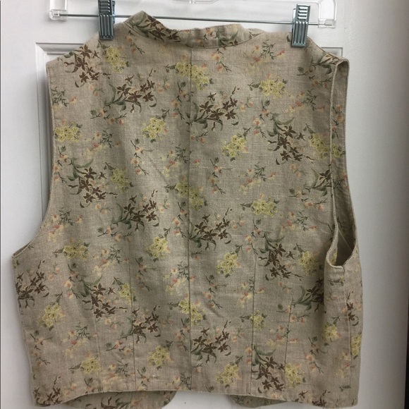 Gap lined linen vest - Picture 3 of 3